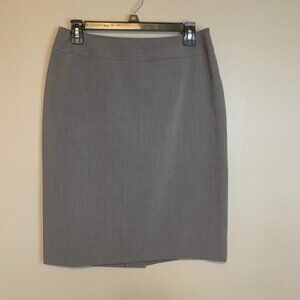 Gray Pencil Skirt Size 6 Office Work Wear Knee Length Lined Minimalist Corp core